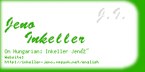 jeno inkeller business card